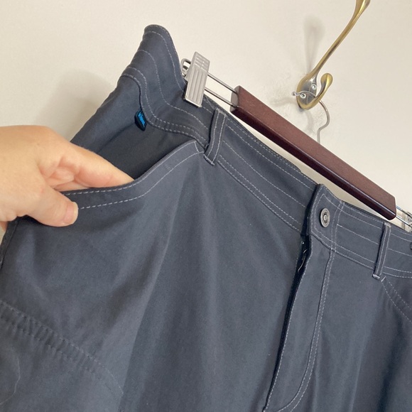 Kuhl Pants Mens 36 x 30 Dark Gray Nylon Stretch Lightweight Straight Leg - Picture 5 of 15
